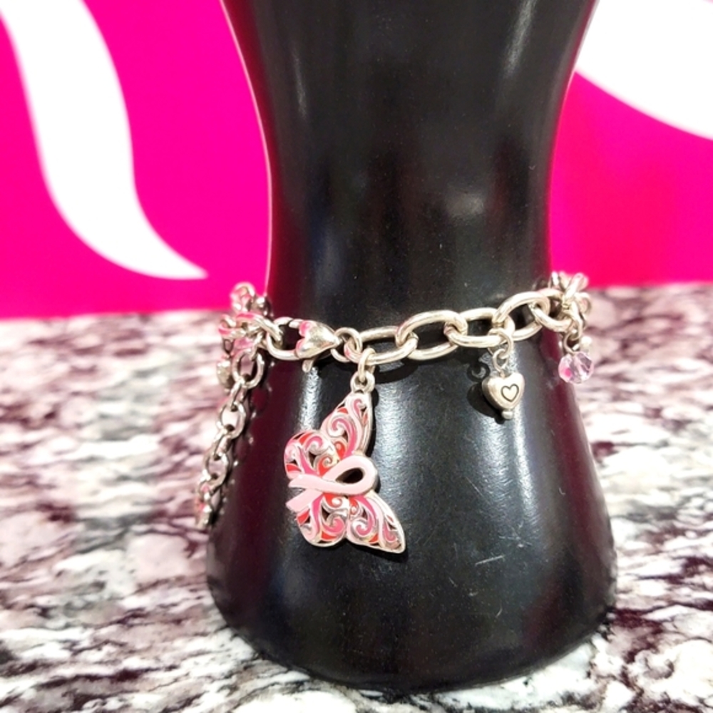 BRIGHTON POWER PINK 2017 BREAST CANCER BRACELET RETIRED